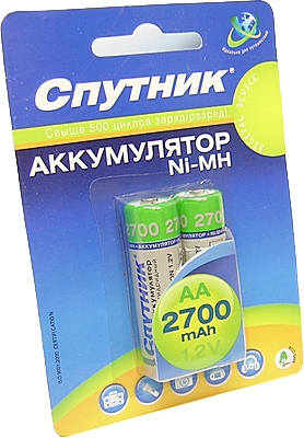 Аккумулятор (батарейный блок) для фотокамеры Спутник R6 2700mAh AA