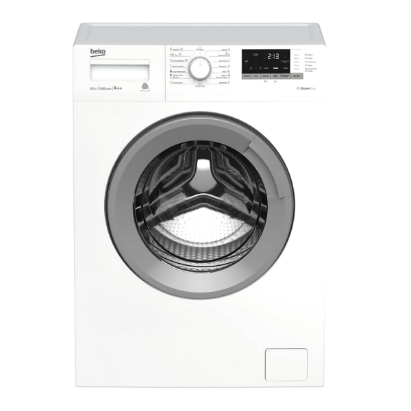 Стиральная машина BEKO WSRE6H612ZSW фронтальная 6,5 кг белый